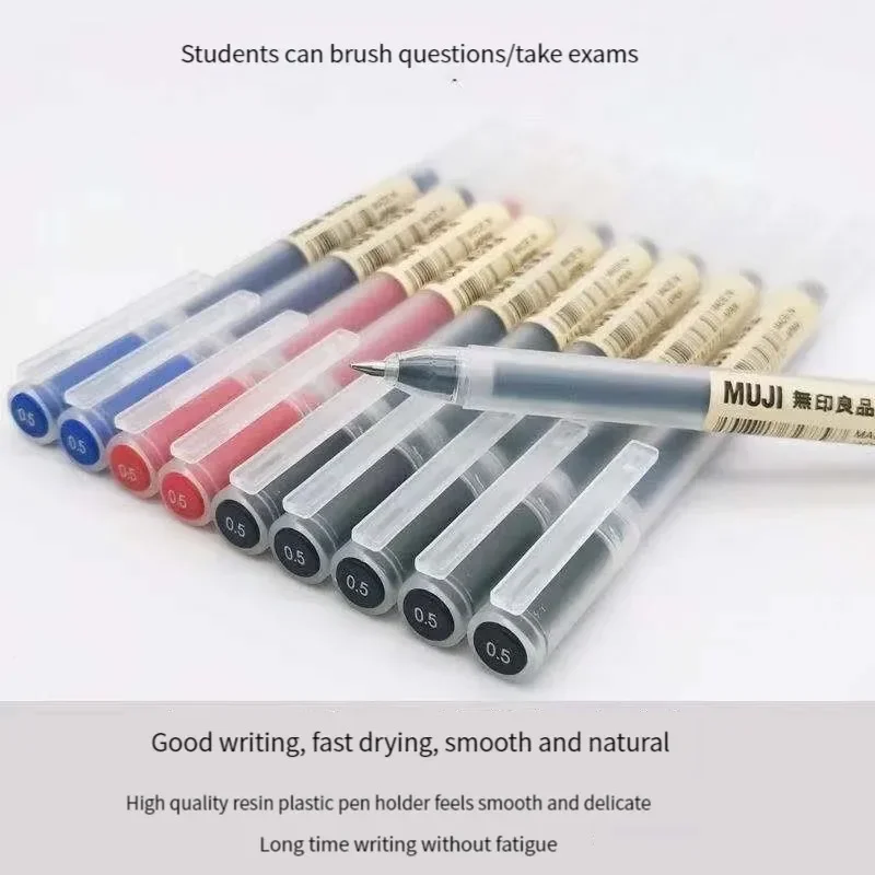 6/8Pcs/Set MUJIs Gel Pen Black - Muji Stationery Gel Pen 评论和价格