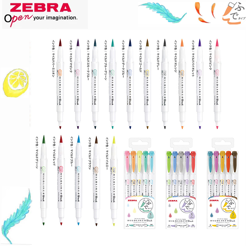 ZEBRA Dual-tip Highlighter Col - Zebra Pen Mildliner 评论和价格