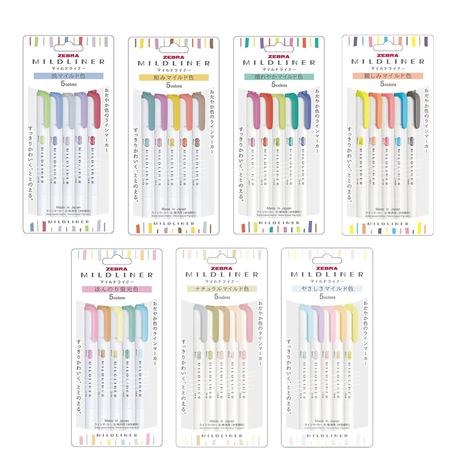 Zebra Full 35/25Colors Mildlin - Zebra Pen Mildliner 评论和价格