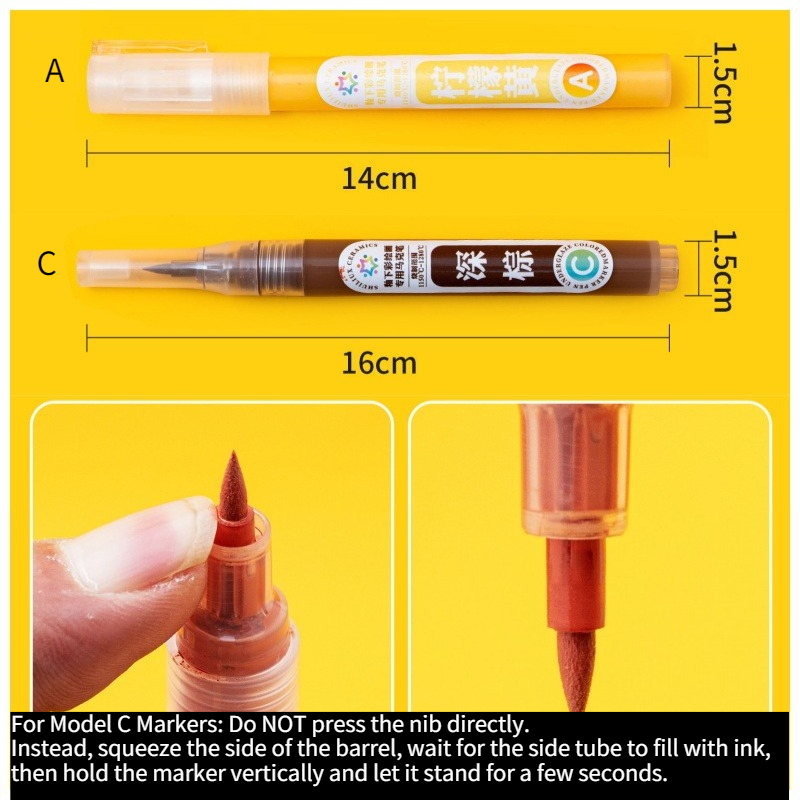 12 Colors Pottery Underglaze M - Copic Marker Sketch 评论和价格