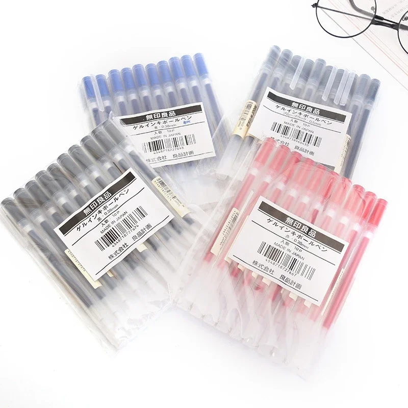 10-30Pcs/Set 0.38/0.5mm Gel pe - Muji Stationery Gel Pen 评论和价格