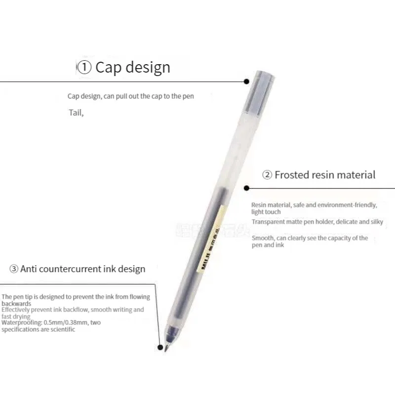 6/8Pcs/Set Kawaii MUJIs Gel Pe - Muji Stationery Gel Pen 评论和价格
