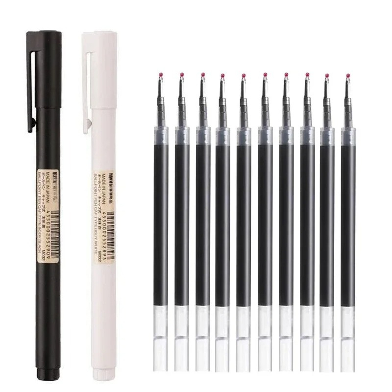 0.5mm Black Bullet Tip Gel Pen - Muji Stationery Gel Pen 评论和价格