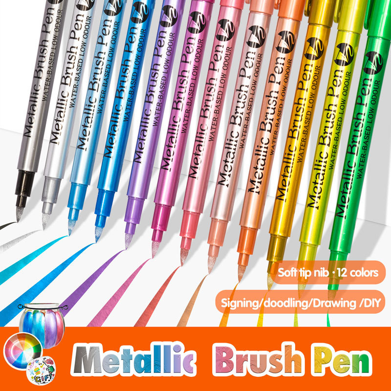 1pc Colors Metallic Waterproof - Copic Marker Sketch 评论和价格
