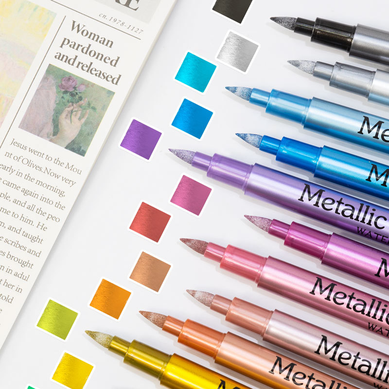 1pc Colors Metallic Waterproof - Copic Marker Sketch 评论和价格