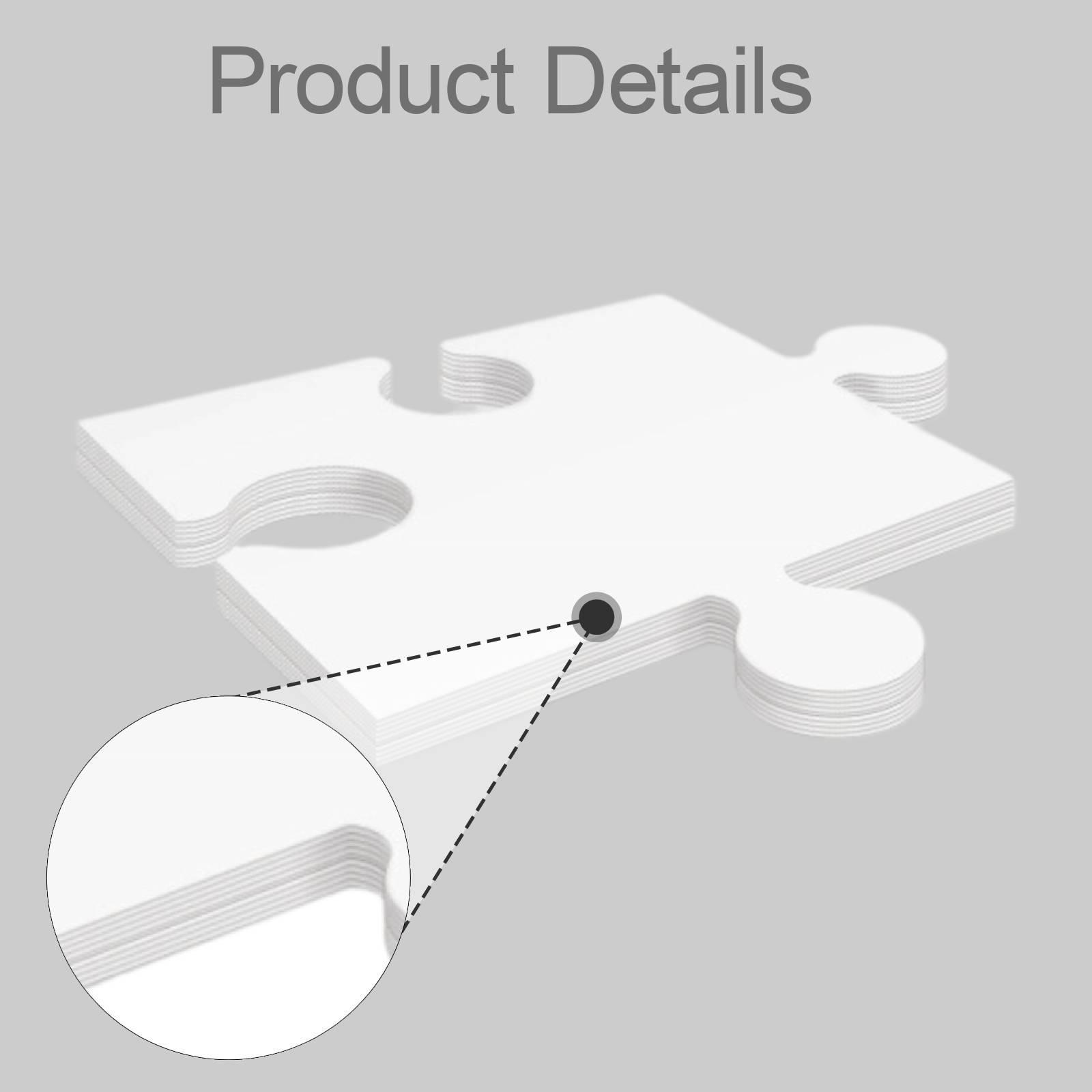 24Pcs White Cardboard Blank Ji - Puzzle Blank White 评论和价格