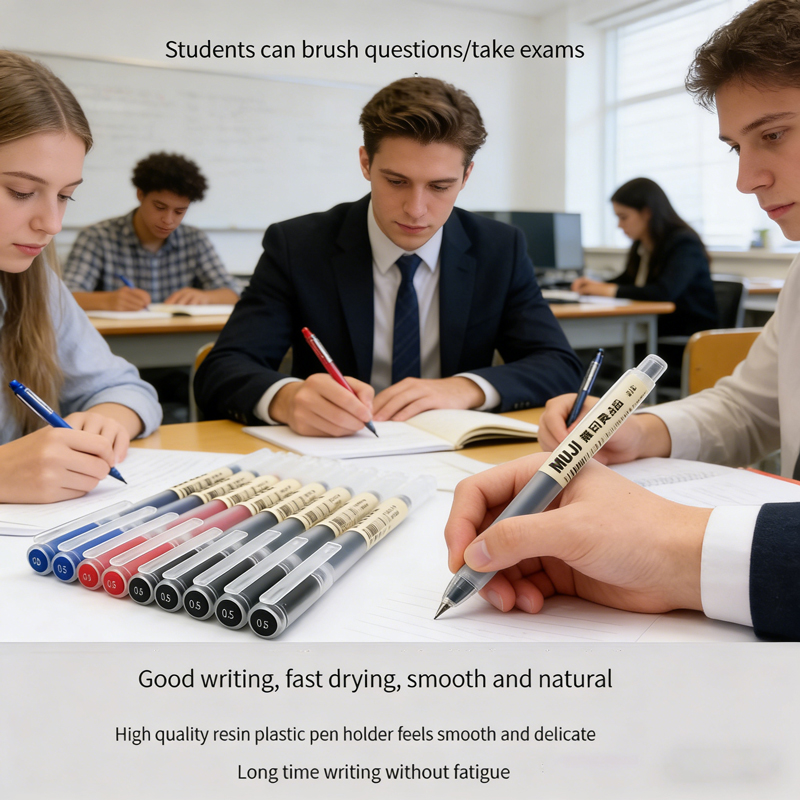 6/8Pcs MUJIs Style Gel Pens, B - Muji Stationery Gel Pen 评论和价格